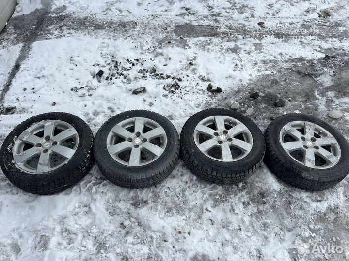 Продам диски с резиной зимней 4/100