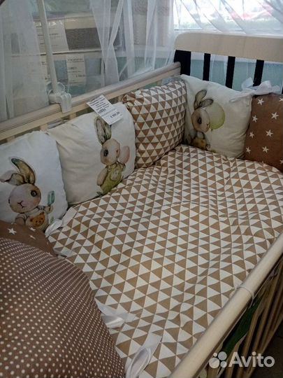 Комплект в кроватку 18пр. Сладкий Зайка