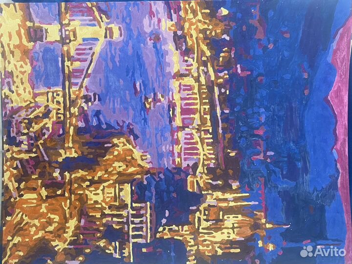 Картина по номерам (готовая)