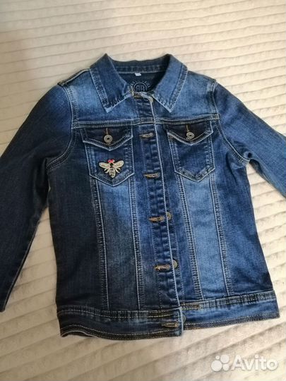 Джинсовая куртка на девочку