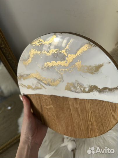 Доска для сервировки деревянная из дуба