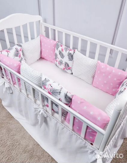 Бортики в детскую кроватку новые
