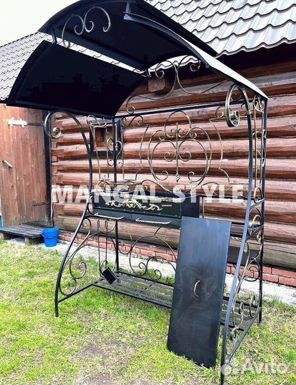 Мангал с крышей
