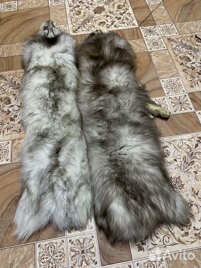 Шкурка песца выделаные чулком