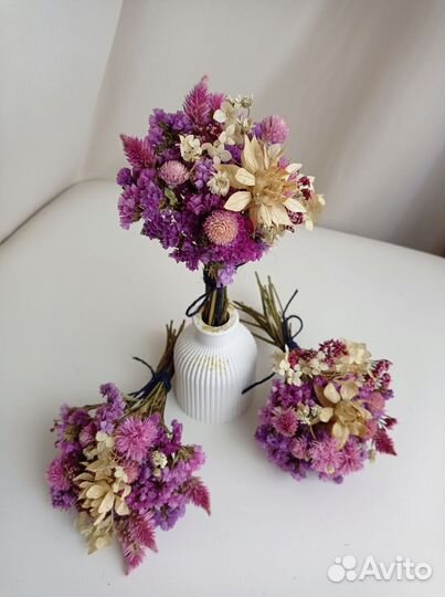 Букеты из сухоцветов