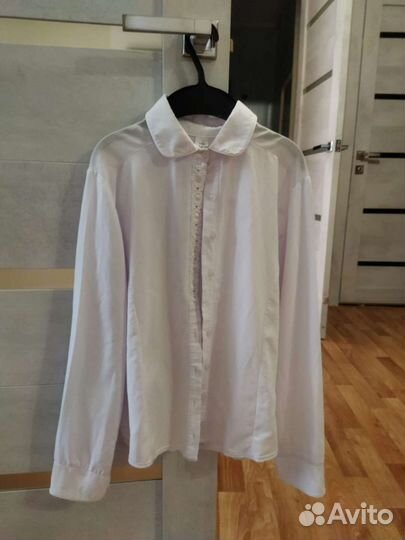 Блузка белая для девочек 146