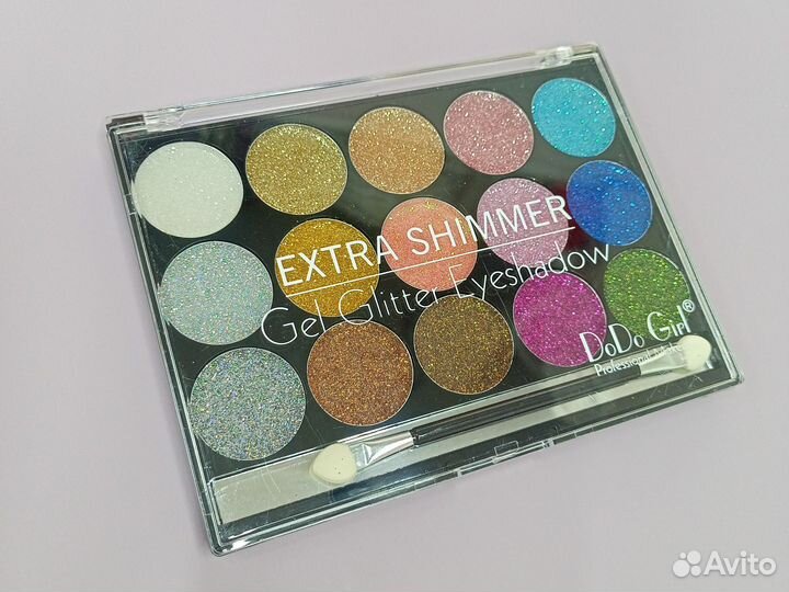 Палитра теней глиттер