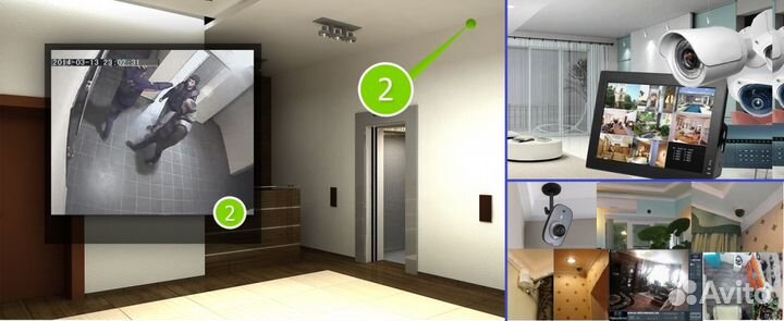 Монтаж и ремонт видеонаблюдения, домофоны