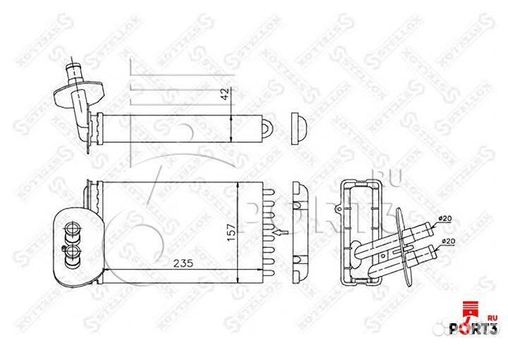 Радиатор stellox 1035198SX