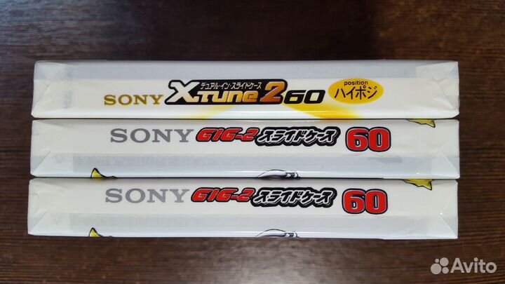 Аудиокассеты sony GIG 2 60 и xtune 2 60 для музыки