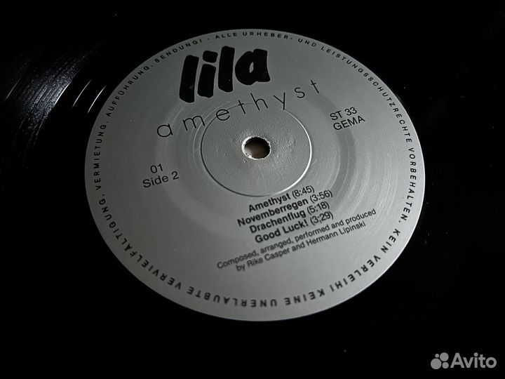 Винил Lila – Amethyst LP Ambient, Synth-pop