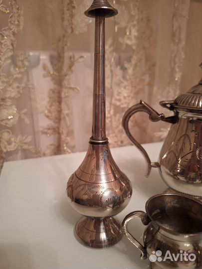 Набор посуды кофейный латунь