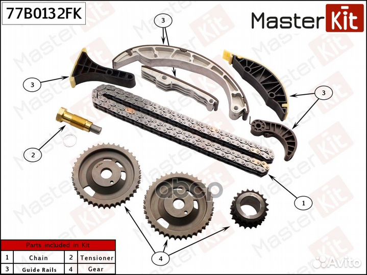 Комплект цепи 77B0132FK MasterKit