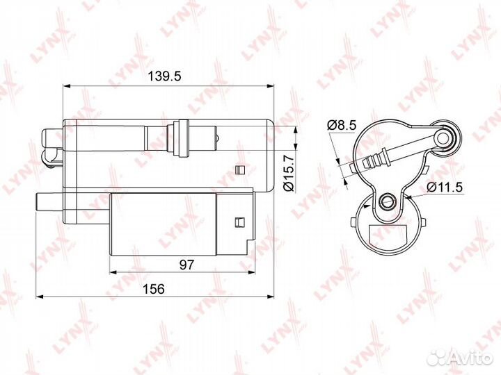 Фильтр топливный погружной lynxauto LF997M