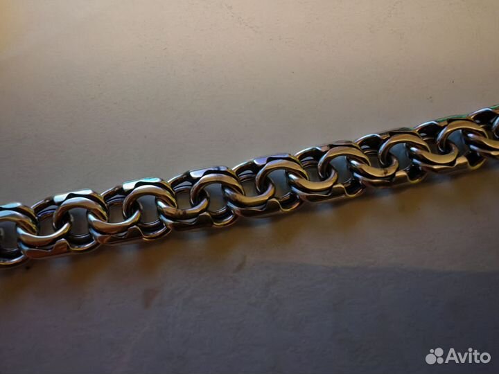 Серебряный браслет бисмарк