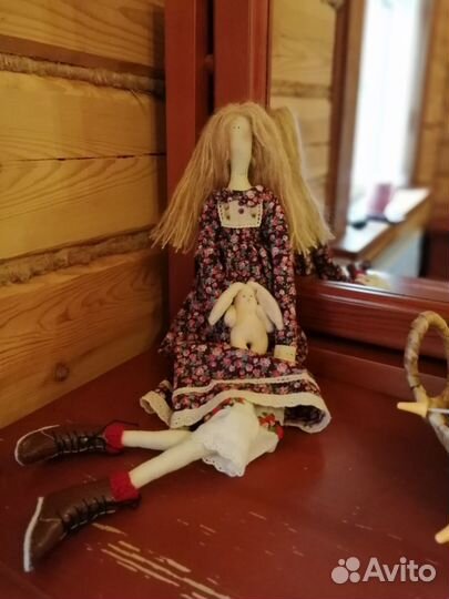 Текстильная интерьерная кукла тильда /tilda