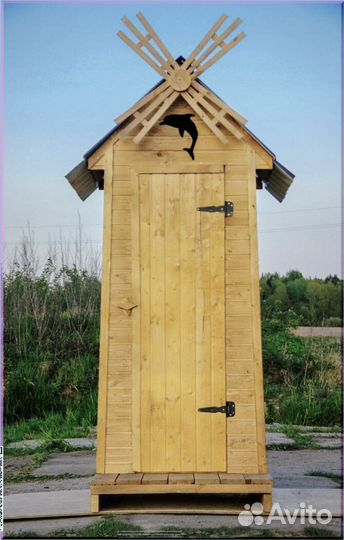 Дачный туалет деревянный GXJ