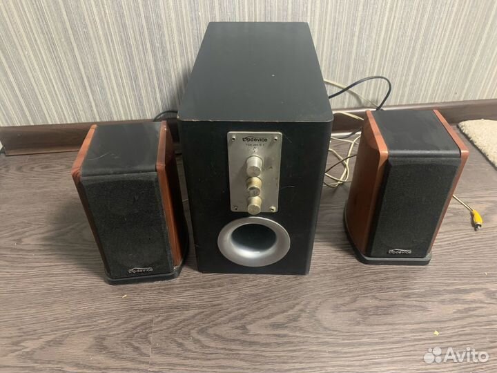Колонки для компьютера с сабвуфером (нерабочие)