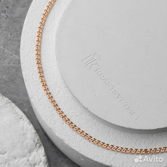 Цепь золотая женская 585 пробы золото