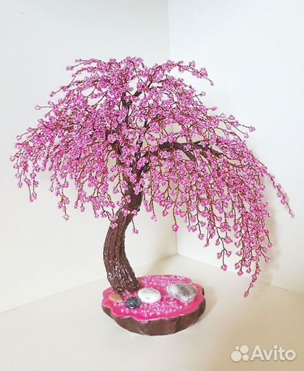 Интерьерные деревья из бисера (в наличии)