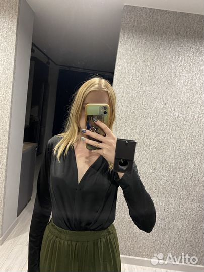 Боди женское черное