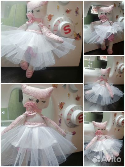 Вязанные и сшитые игрушки ручной работы, подарки