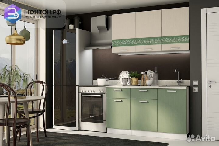 Кухня Милена 1.5 м шато крем / шато бали