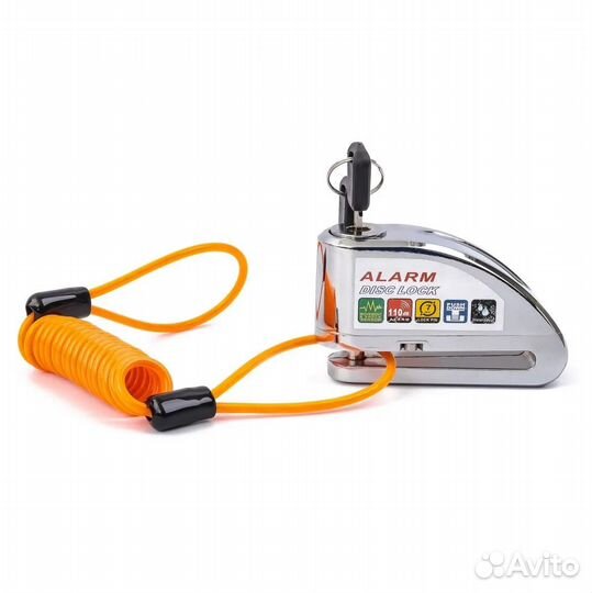 Противоугонный замок на тормозной диск с сигнализ