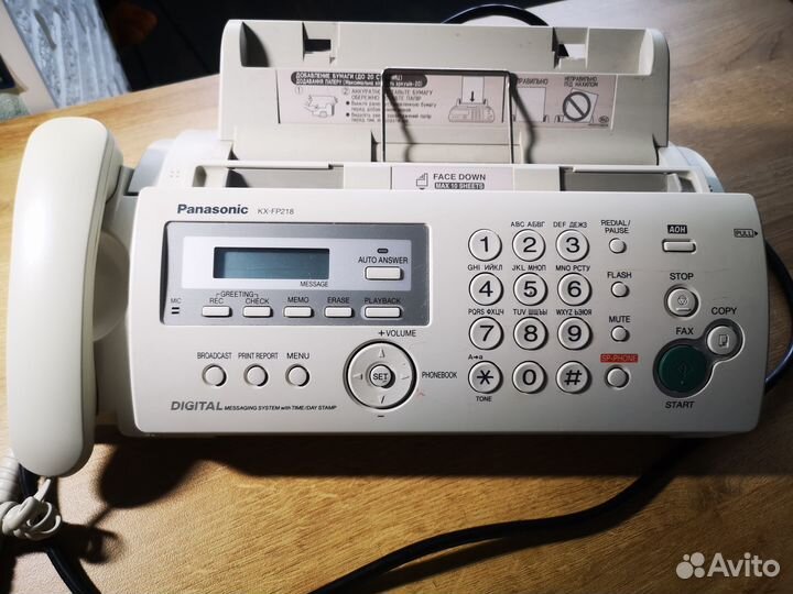 Факс/Телефон Panasonik KX-FP218