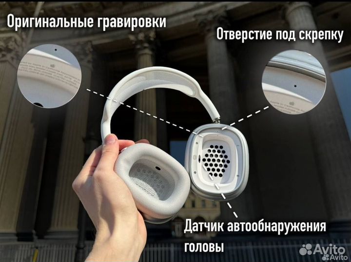 Airpods Max белые топ версия с гарантией