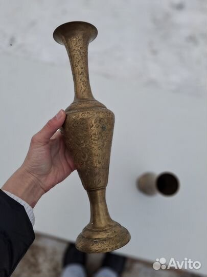 Латунные вазочки