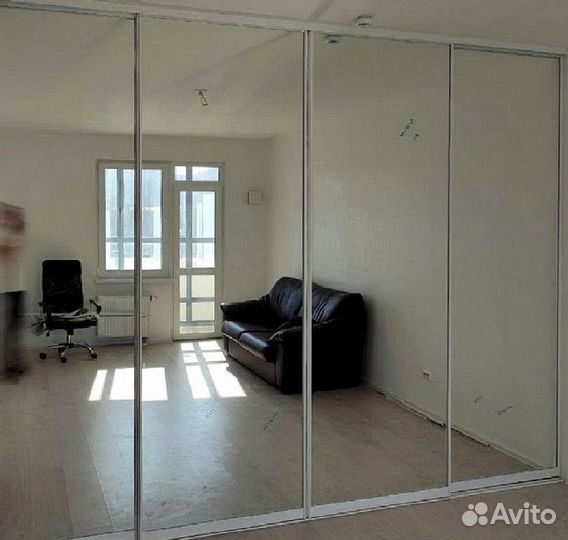 Двери купе с зеркалом