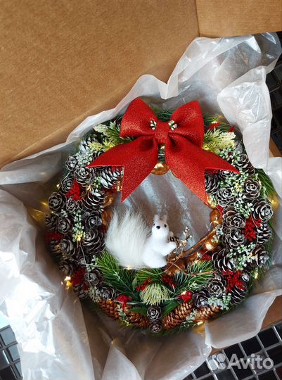 Рождественский Венок, Декор. Ручная Работа