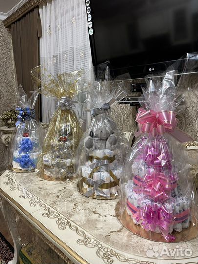 Торт из памперсов на выпеску