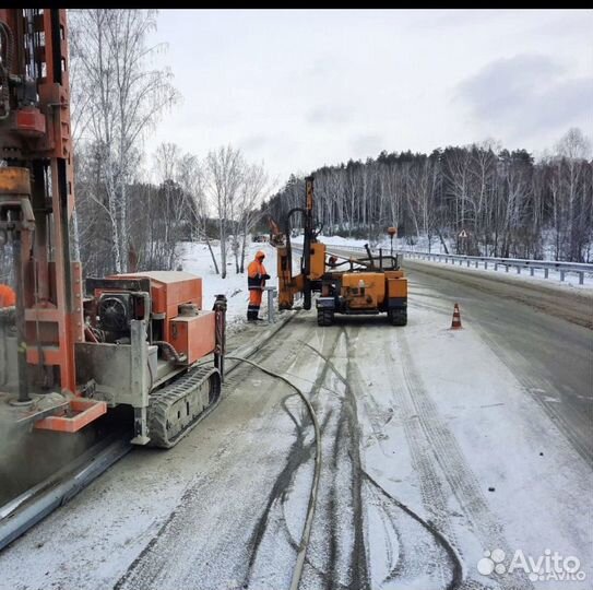 Бурение отверстий под ограждения