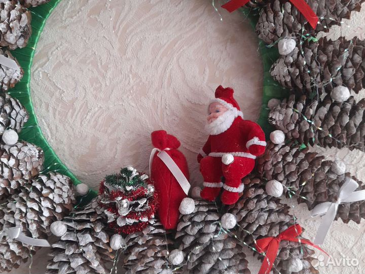 Венок поделка д/украш стен/двер/интерьера