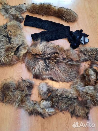 Мех енота и каракуля