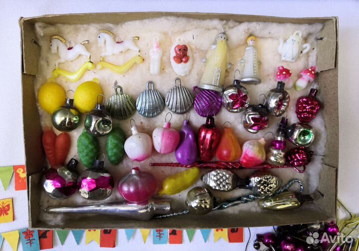 Елочные мини игрушки СССР Малютка 4