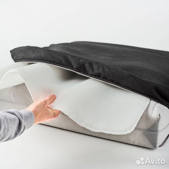 Чехол на подушку IKEA yerpon, антрацит, 62x62