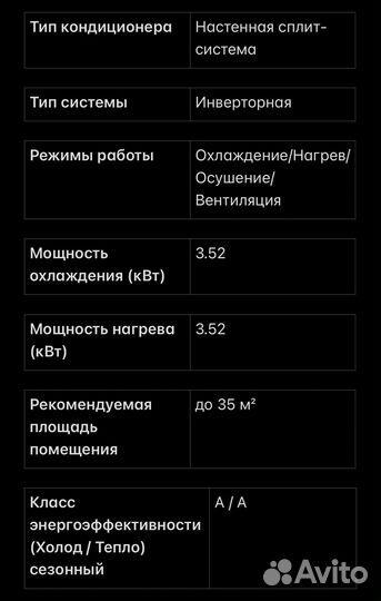 Сплит система инверторная бу