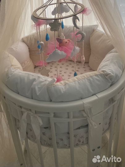 Матрас детский круглый 65*65