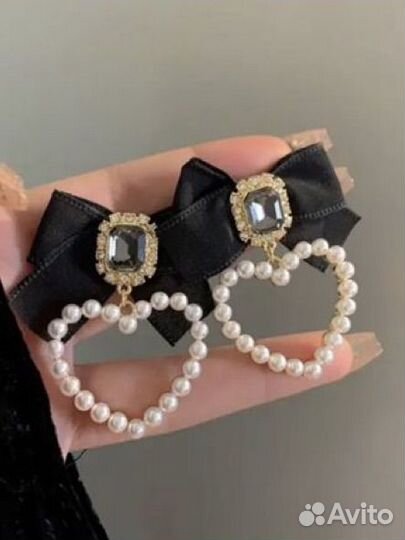 Серьги сердце