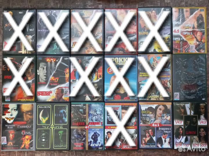 DVD диски - полные коллекции фильмов