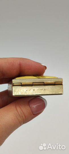 Шкатулка таблетница винтажная стекло высота 1,5