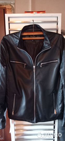 Кожаная куртка мужская 50