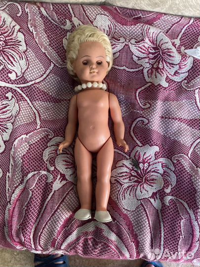 Кукла гдр времен СССР в туфельках