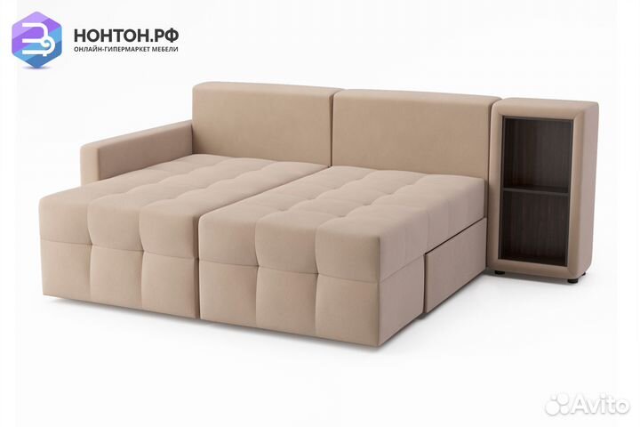 Диван угловой трансформер Самми бежевый