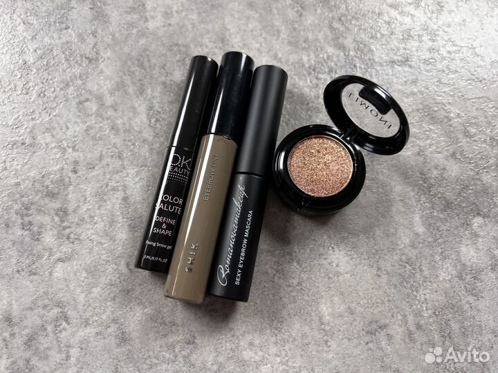 Гели для бровей, тени спарклы