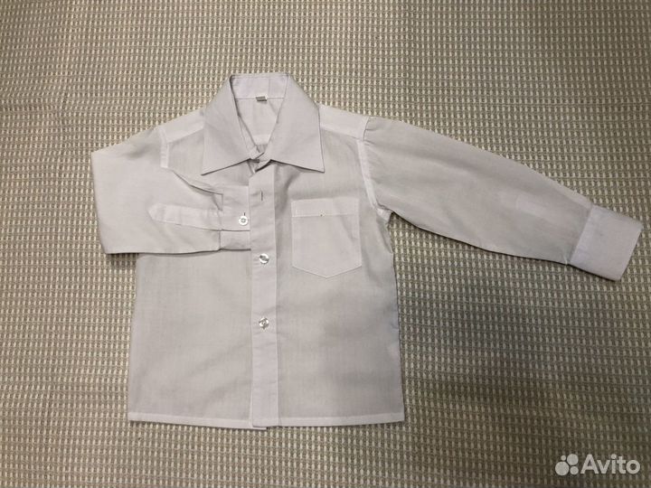 Рубашка белая 92 р-р