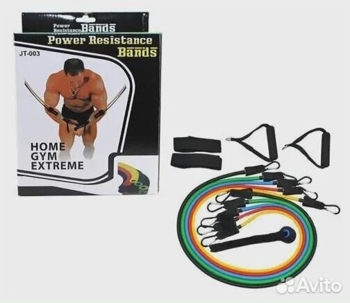 Набор тренировочных фитнес эспандеров